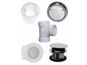 Closing Metalic Overflow Plumber s Pack in Polished Chrome