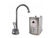 Docalorah 2 Handle Hot Water Dispenser Faucet with Hot Water Tank in Polished Chrome