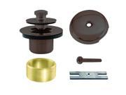 Twist Close Universal Tub Trim with One Hole Faceplate in Oil Rubbed Bronze