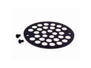 4 in. O.D. Shower Strainer Cover Plastic Oddities Style in Oil Rubbed Bronze