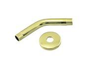 1 2 in. IPS x 6 in. Shower Arm in PVD Polished Brass