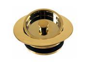 Universal Replacement Disposal Flange and Stopper in Polished Brass