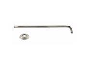 1 2 in. IPS x 19 in. 90 Degree Rain Shower Arm with Flange in Polished Nickel
