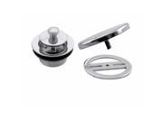 Twist Close Universal Tub Trim with Floating Faceplate in Polished Chrome