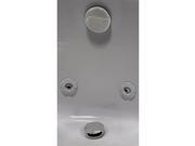 Illusionary Overflow 12 in. 4 in. Sch. 40 PVC Bath Waste and Overflow with Tip Toe Bath Drain in Satin Nickel