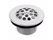 1 3 8? Bath Drain with Grid and Screw in Satin Nickel