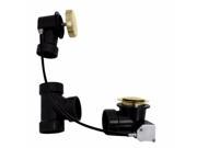 Sch. 40 ABS 27 in. Cable Drive Bath Waste in PVD Polished Brass