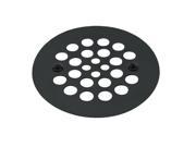 4 1 4 in. O.D. Shower Strainer Plastic Oddities Style in Powdercoated Black
