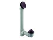 Twist Close Sch. 40 PVC Bath Waste with Two Hole Elbow in Oil Rubbed Bronze