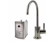Contemporary 1 Handle Hot and Cold Water Dispenser Faucet with Instant Hot Tank in Polished Nickel