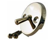 3 1 8 in. Two Hole Trip Lever Overflow Face Plate and Screws in PVD Polished Brass