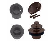 Pull Drain Sch. 40 ABS Plumber s Pack with Two Hole Elbow in Oil Rubbed Bronze