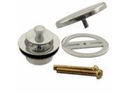 Twist Close Tub Trim Set with Floating Overflow Faceplate in Satin Nickel