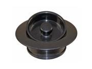 Universal Replacement Disposal Flange and Stopper in Powdercoated Black