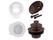 Twist Close Sch. 40 PVC Plumber s Pack with Two Hole Elbow in Oil Rubbed Bronze
