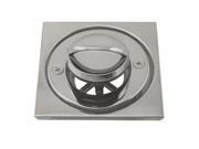 Roman Tub Drain Trim with 4 1 4 in. OD Tile Square in Satin Nickel