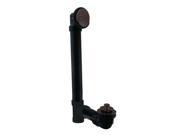 Pull Drain Sch. 40 ABS Bath Waste with Two Hole Elbow in Oil Rubbed Bronze