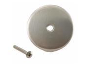 3 1 8 in. Single Hole Overflow Face Plate and Screw in Stainless Steel