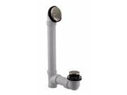 Tip Toe Sch. 40 PVC Bath Waste with Two Hole Elbow in Polished Nickel