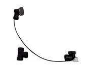 Sch. 40 ABS 35 in. Cable Drive Bath Waste in Powdercoated Flat Black