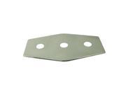 Three Hole Remodel Plate in Satin Nickel