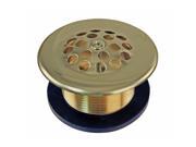 1 1 2? Bath Drain with Grid and Screw in PVD Polished Brass