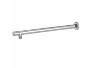1 2 in. IPS x 16 in. Round 90 Degree Rain Arm with Flange in Polished Chrome