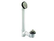 Pull Drain Sch. 40 PVC Bath Waste with Two Hole Elbow in Stainless Steel