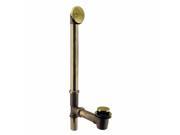 Tip Toe Bath Waste 22 in. Make Up 17 Ga. Tubing in PVD Polished Brass