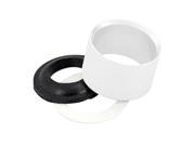 Lavatory Drain Mounting Spacer Ring for Thin Sinks in Powdercoated White