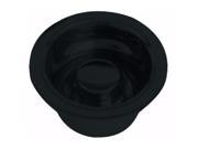 InSinkErator Style Extra Deep Disposal Flange and Stopper in Powdercoated Flat Black