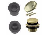 Tip Toe Sch. 40 ABS Plumber s Pack with Two Hole Elbow in PVD Polished Brass