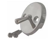 3 1 8 in. Two Hole Trip Lever Overflow Face Plate and Screws in Satin Nickel