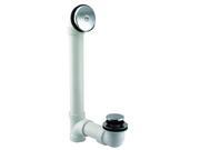Tip Toe Sch. 40 PVC Bath Waste with One Hole Elbow in Polished Chrome