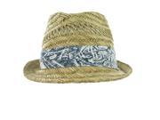 American Rag Khaki Abstract Fedora Trilby Hat