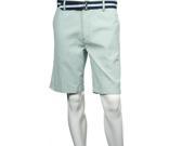 Club Room Green Micro Striped Flat Front Walking Shorts