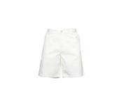 Nautica White Flat Front Walking Shorts