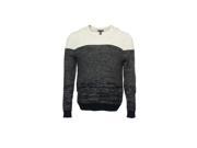 Kenneth Cole Reaction Gray Cable Knit Crew Neck Sweater