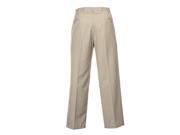 REACTION by Kenneth Cole Khaki Heather Flat Front Dress Pants