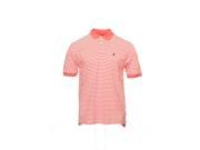 Izod City Stripes Orange Striped Polo Shirt Golf