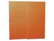 Wall Control Orange Metal Pegboard Pack Two 32in Tall x 16in Wide Pegboard Tool Boards