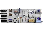 Wall Control 8ft Metal Pegboard Master Workbench Kit Gray Toolboard Black Accessories