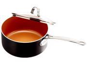 Gotham Steel 3 QT Sauce Pan Stock Pot As Seen On TV Non stick Ti Cerama Cookware