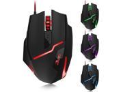 Wanmingtek Professional Game Mouse 7200DPI 7 Buttons USB Optical Wired Gaming Mouse Gaming Mice Mice with LED Breathe Light for Pro Game Notebook PC Laptop