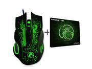 Wanmingtek 5000DPI Gaming Mouse Optical USB Plug Play Wired Professional Game Mice LOL Game Mouse with Gaming Mouse Pad for Professional Gamer PC Computer L