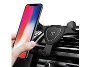 Wanmingtek Universal Air Vent Phone Holder for iPhone X 8 7 Plus 6s Plus 6s 5s 5c Samsung Galaxy S8 Edge S7 S6 Note 5 and All Smartphones 3.5-6.0 inch-Black