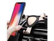 Wanmingtek Universal Air Vent Phone Holder for iPhone X 8 7 Plus 6s Plus 6s 5s 5c Samsung Galaxy S8 Edge S7 S6 Note 5 and All Smartphones 3.5-6.0 inch-Gold