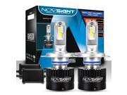 NOVSIGHT 80W Super Bright 14400LM H4 Hi/Lo Led Headlight Bulbs Conversion Kits 5500K H4 Hi/Lo (HB2- 9003) Led Car Driving Light Headlamp for Car Truck Replaceme NOVSIGHT 80W Super Bright 14400LM H4 Hi/Lo Led Headlight Bulbs Conversion Kits 5500K H4 Hi/Lo (HB2- 9003) Led Car Driving Light Headlamp for Car Truck Replaceme