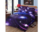 3pc Print Bedding Duvet Cover Set w Pillow Cases 3D Galaxy Sky Cosmos Queen Size S1