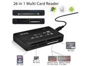 Mini 26 IN 1 USB 2.0 High Speed Memory Card Reader For CF xD SD MS SDHC
